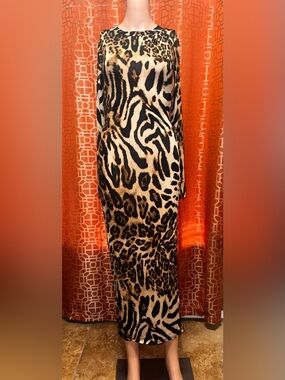 Cameo Animal Print Maxi Dress Size Small